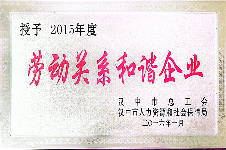 劳动关系和谐企业